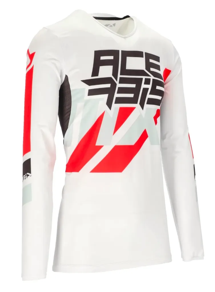 [0025035.239.062] CAMISA X-FLEX TRES 0025035 ACERBIS (S, BLANCO/ROJO)
