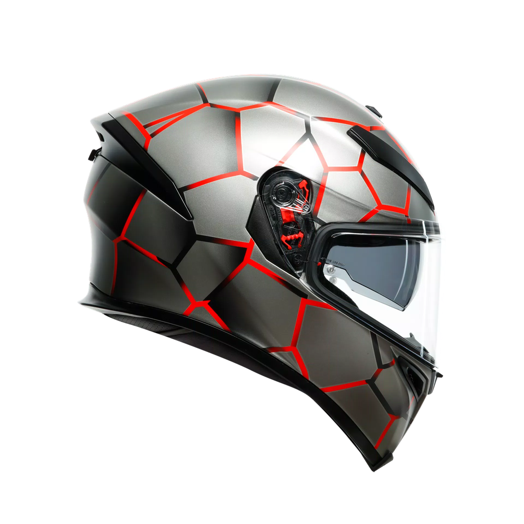 [210041A2MY-052-XS] CASCO K5 MPLK VULCANUM RED 210041A2MY AGV (XS)