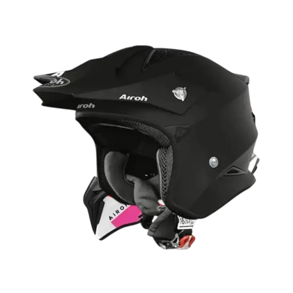 [TRRS11XXL] CASCO TRIAL TRR S KEEN AIROH (2XL, BLACK, MATTE)