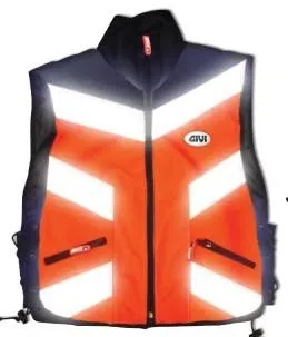 CHALECO DE SEGURIDAD NARANJA TALLA SM. BV01X GIVI