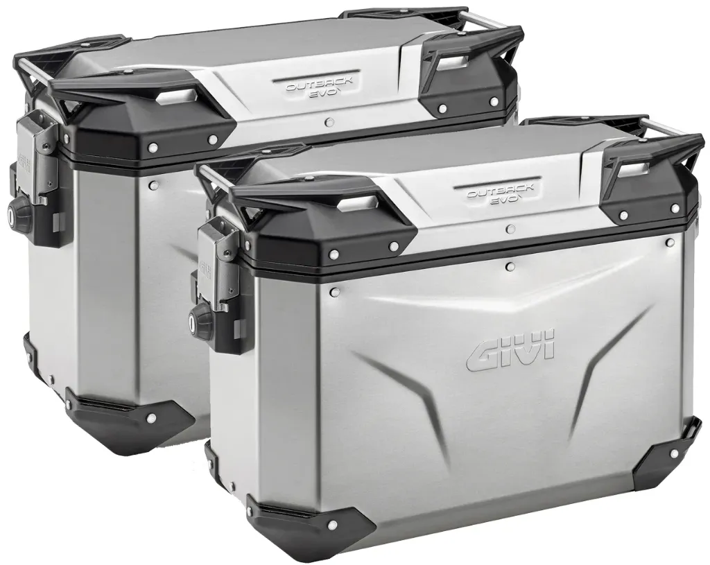 [OBKE37APACK2] MALETA LATERAL OUTBACK EVO 37 LITROS PAR ALUMINIO OBKE37APACK2 GIVI