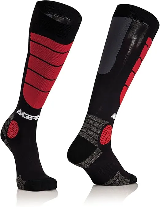[0021909.323.063] MEDIA NIÑO MX IMPACT 0021909 ACERBIS (NEGRO/ROJO, S/M)