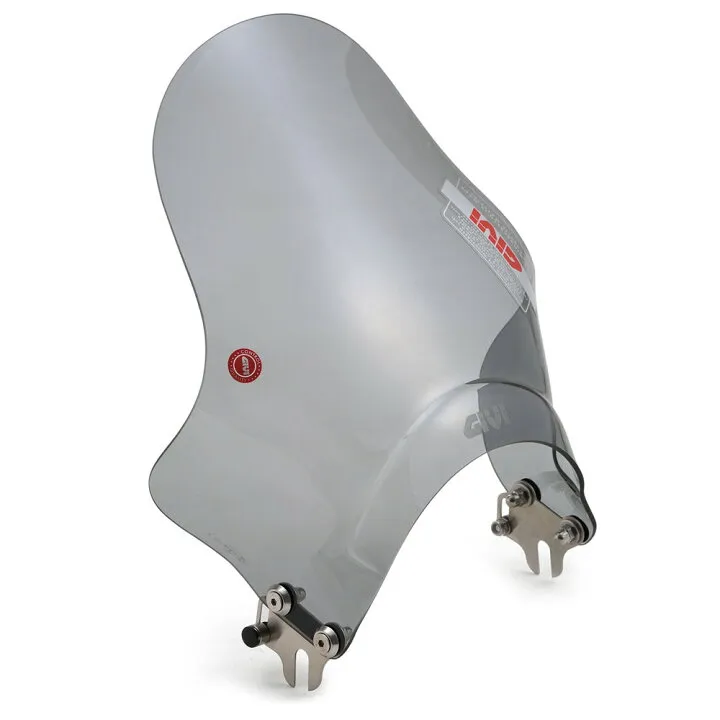 PARABRISA UNIVERSAL FARO REDONDO AHUMADO 29.5 X 32.5CM A201 GIVI