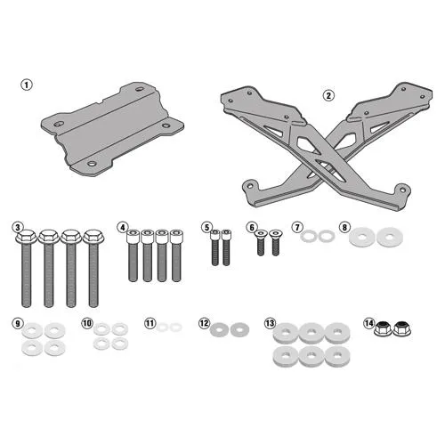 KIT ANCLAJE SR2122 GIVI