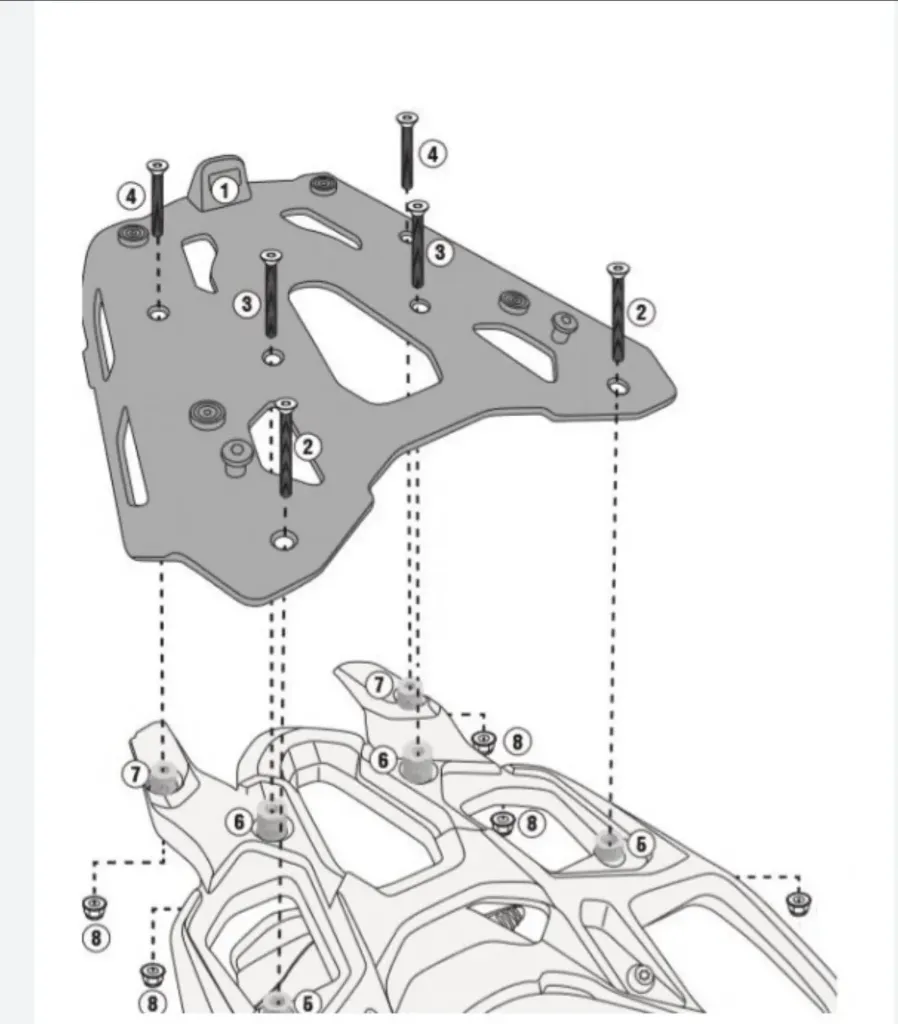 KIT ANCLAJE SRA5119 GIVI