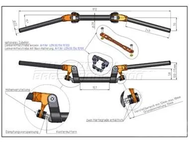 [LEN0015610001/B] MANUBRIO BARRA ANTIVIBRACION 28MM LEN0015610001B MOTECH