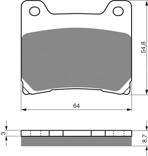 PASTILLA FRENO 015-S3 GOLDFREN