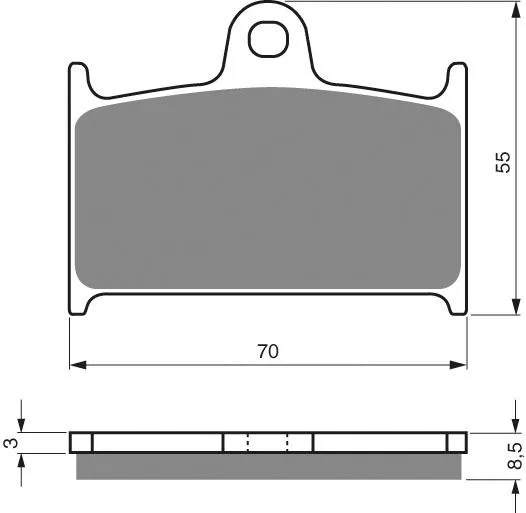 PASTILLA FRENO 017-S3-CUT GOLDFREN
