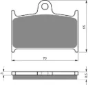 PASTILLA FRENO 017-S3-CUT GOLDFREN