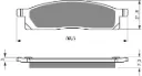 PASTILLA FRENO 034-K5-CUT GOLDFREN