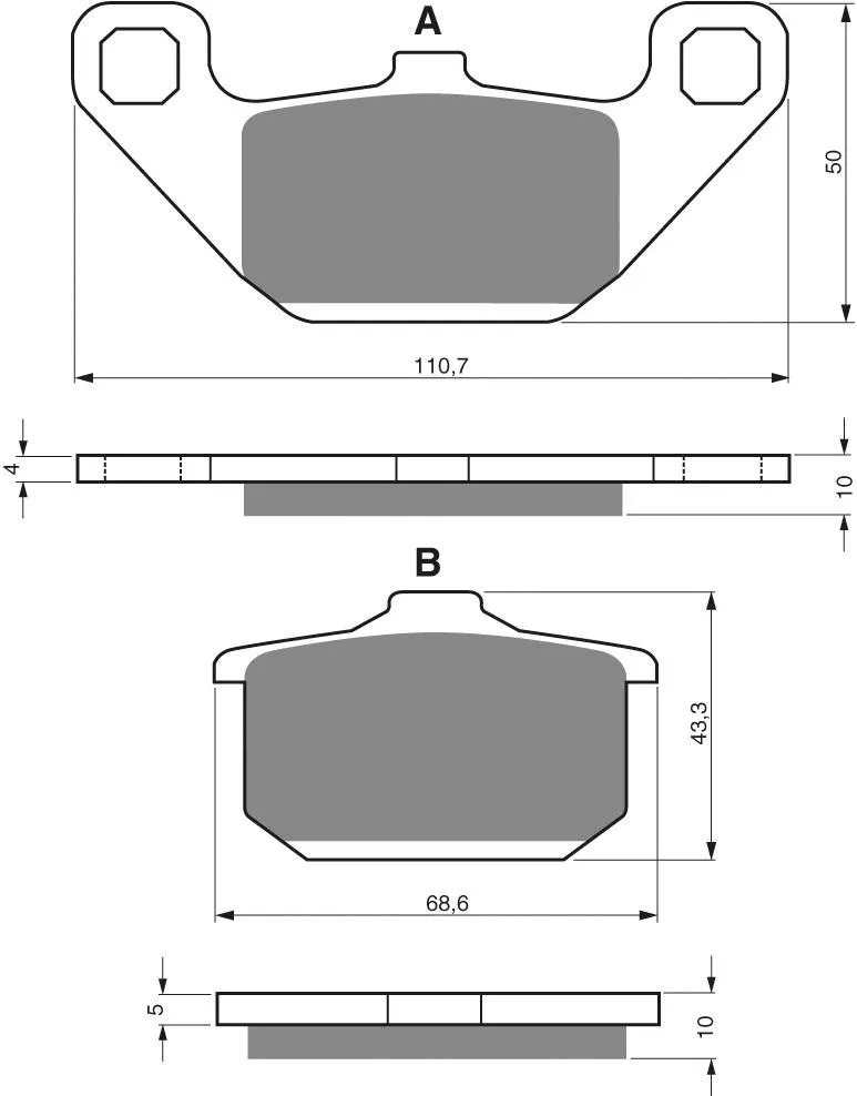 PASTILLA FRENO 037-S3 GOLDFREN