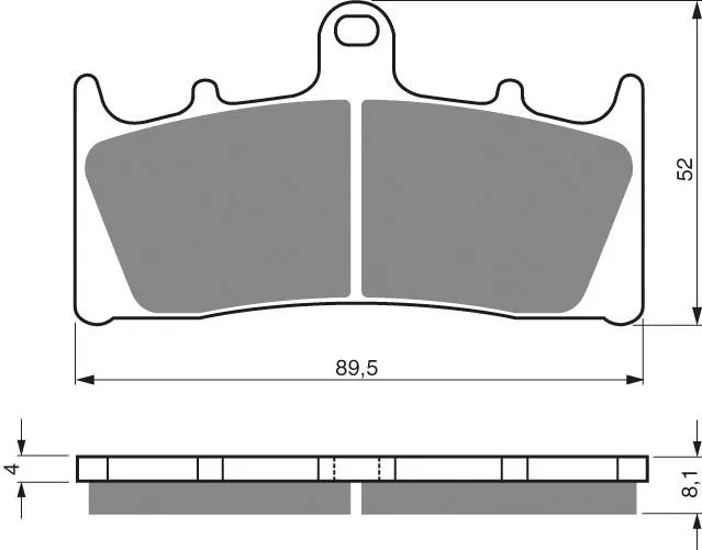 PASTILLA FRENO 039-S3 GOLDFREN