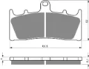 PASTILLA FRENO 039-S3 GOLDFREN