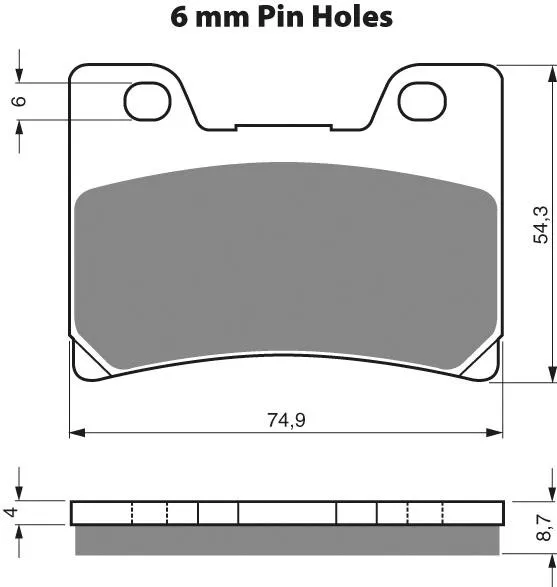 PASTILLA FRENO 045-S3-CUT GOLDFREN