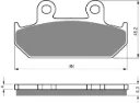 PASTILLA FRENO 051-S3-CUT GOLDFREN