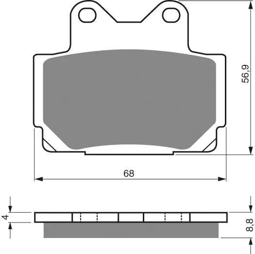 [067-S3] PASTILLA FRENO 067-S3 GOLDFREN