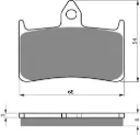PASTILLA FRENO 069-S3-CUT GOLDFREN