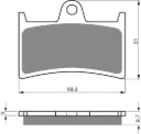 PASTILLA FRENO 070-S33 GOLDFREN