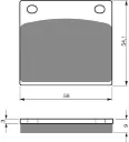 PASTILLA FRENO 076-S3 GOLDFREN