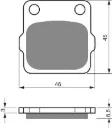 PASTILLA FRENO 077-K5 GOLDFREN