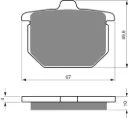 PASTILLA FRENO 079-S3 GOLDFREN