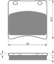 PASTILLA FRENO 085-S3 GOLDFREN