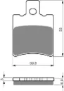 PASTILLA FRENO 107-S3 GOLDFREN
