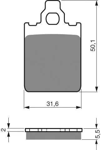 [118-S3] PASTILLA FRENO 118-S3 GOLDFREN