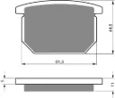 PASTILLA FRENO 138-S3 GOLDFREN