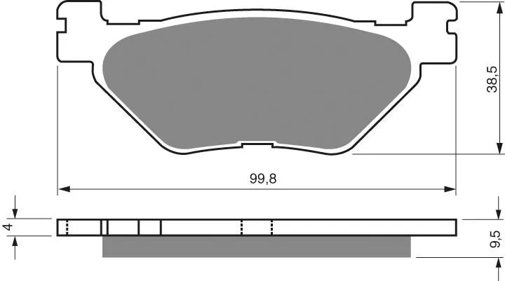 PASTILLA FRENO 165-S3 GOLDFREN