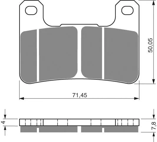 PASTILLA FRENO 213-S3-CUT GOLDFREN