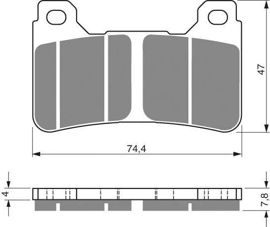 PASTILLA FRENO 214-S33 GOLDFREN