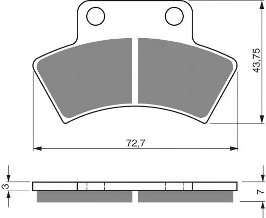 PASTILLA FRENO 216-K5-CUT GOLDFREN