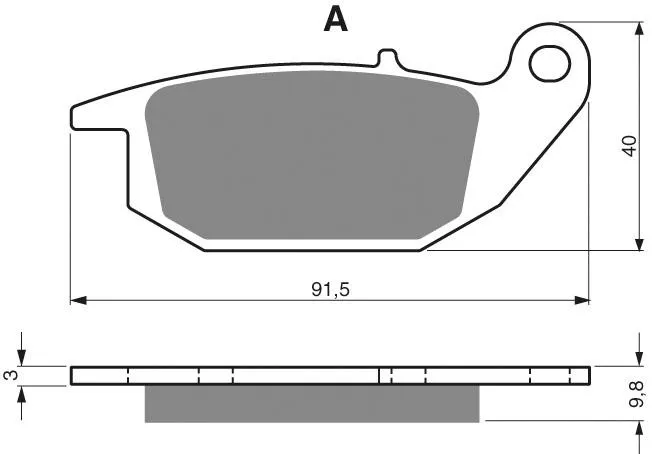 [221-S3-CUT] PASTILLA FRENO 221-S3-CUT GOLDFREN