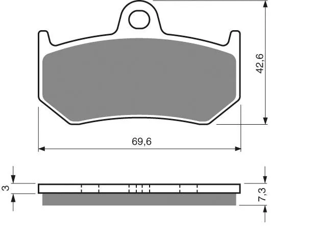 PASTILLA FRENO 241-S3-CUT GOLDFREN