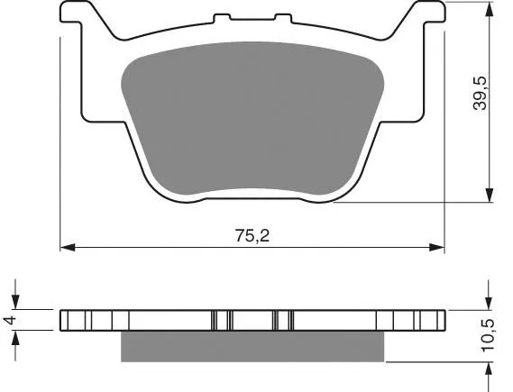 PASTILLA FRENO 245-S3 GOLDFREN