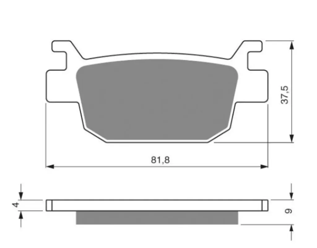 PASTILLA FRENO 287-S3 GOLDFREN