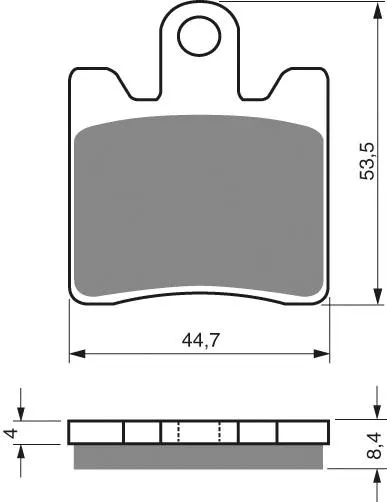 PASTILLA FRENO 328-GPR GOLDFREN