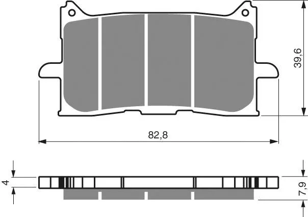 PASTILLA FRENO 397-S33 GOLDFREN