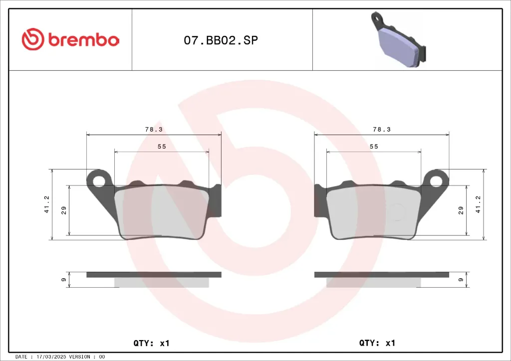 [07BB02SP] PASTILLAS FRENO 023 REF GOLDFREN 07BB02SP BREMBO