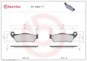 PASTILLAS FRENO 031 REF GOLDFREN 07BB04TT BREMBO