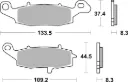 PASTILLAS FRENO 104 REF GOLDFREN 07KA1907 BREMBO