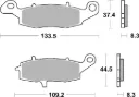PASTILLAS FRENO 124 REF GOLDFREN 07KA1807 BREMBO