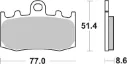 PASTILLAS FRENO 196 REF GOLDFREN 07BB26SA BREMBO