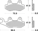 PASTILLAS FRENO 334 REF GOLDFREN 07YA2106 BREMBO