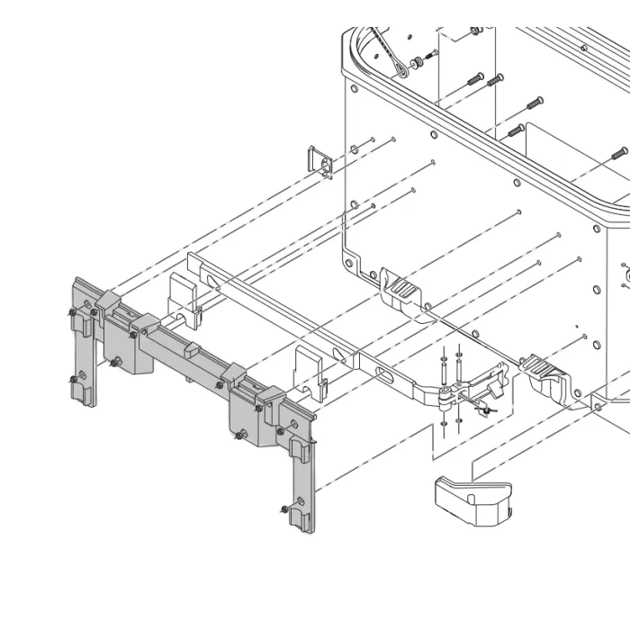 SISTEMA ENGANCHE MALETA OUTBACK DERECHO OBK37 OBK48 Z4810DXMR GIVI