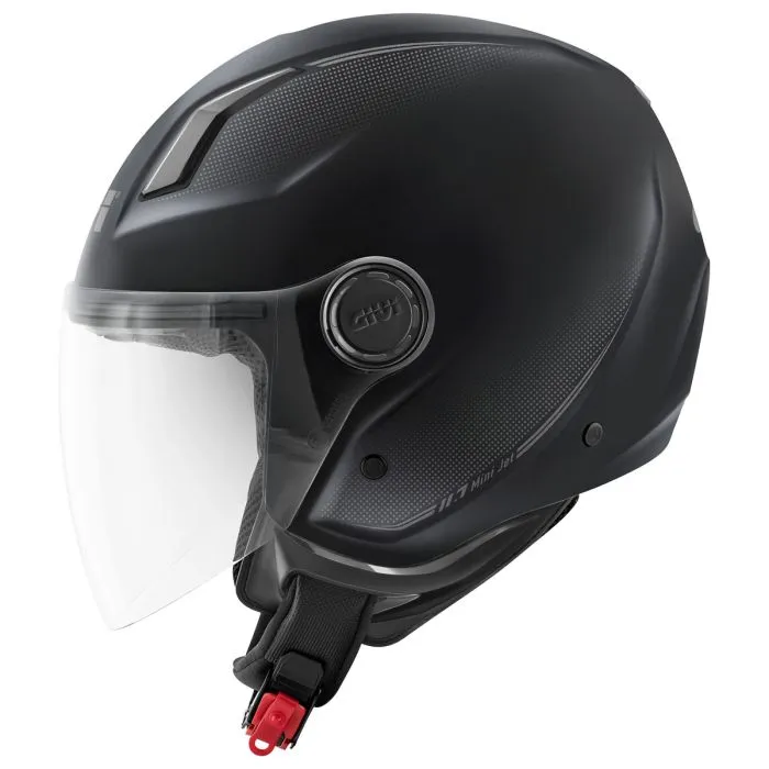 [H117BN90053] CASCO DEMI JET H11.7 NEGRO GIVI (XS)