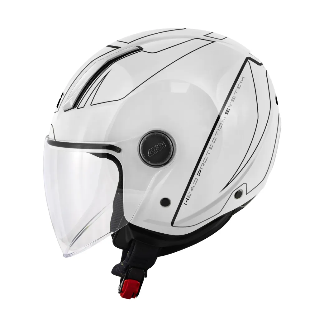 [H117FLCWH53] CASCO DEMI JET H11.7 NEGRO GIVI (XS)