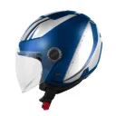 CASCO DEMI JET H11.7 AZUL/SILVER GIVI