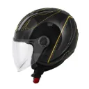 CASCO DEMI JET H11.7 NEGRO/DORADO/TITANIO GIVI